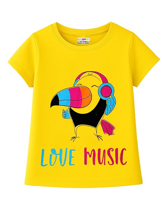 Kuchipoo Girls Full Sleeves Cotton T-Shirt