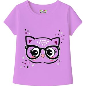 Girls Oversize Cotton Printed Treandy Tshirt